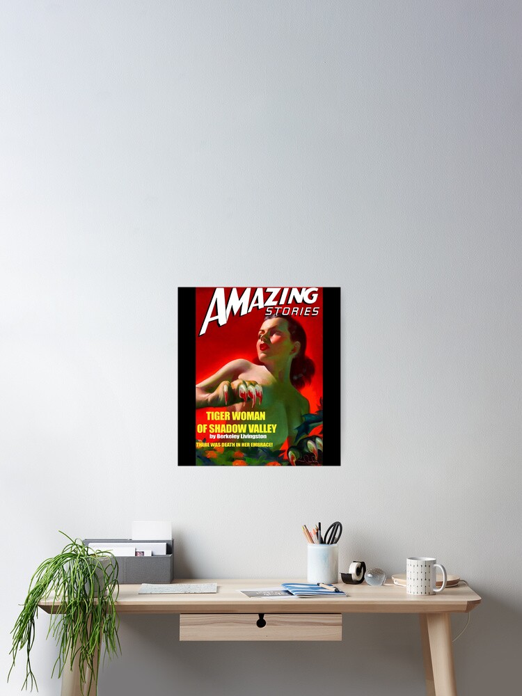 Amazing Funny Stories Classic Sci Fi Magazine Cover - Reproduction Amazing Funny Stories Classic Sci Fi Magazine Cover - Reproduction