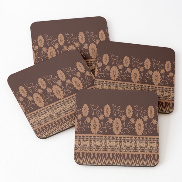 Item preview, Geometric ethnic pattern in brown  designed and sold by Patcha555.