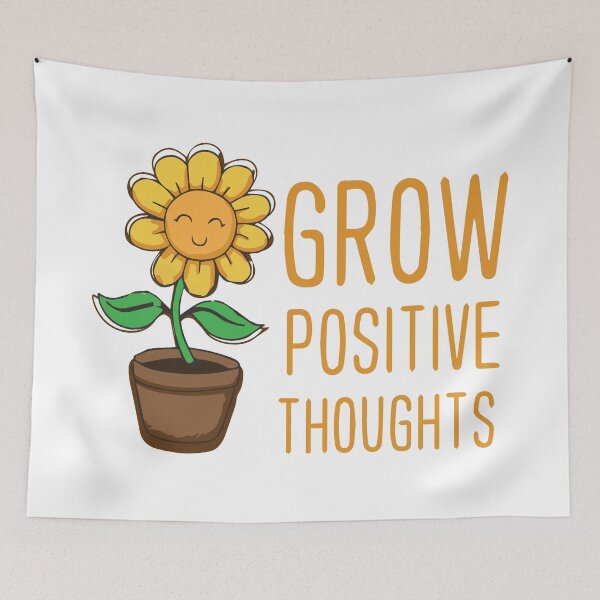 Item preview, Grow positive thoughts sticker designed and sold by Artezia.
