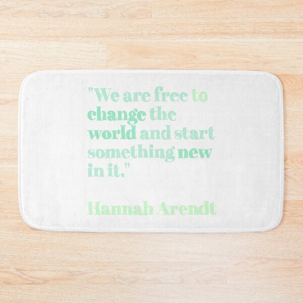 Item preview, Hannah Arendt change quotes green mint designed and sold by KennyLucky.