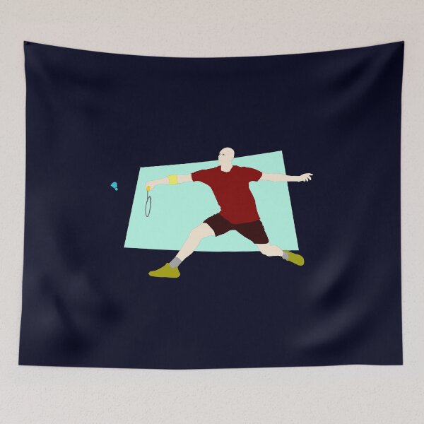 Item preview, Badminton Netting Illustration designed and sold by socozora.