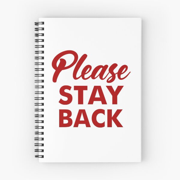 Item preview, PLEASE STAY BACK STICKER MASK BACK PRINT designed and sold by aydapadi.