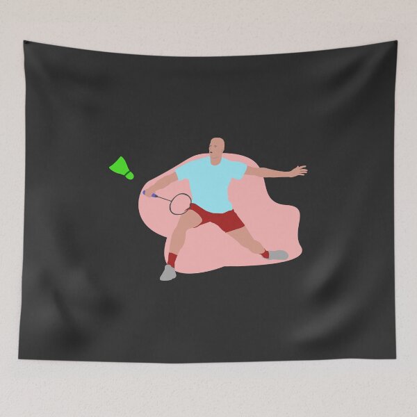 Item preview, Badminton Netting Flat Illustration designed and sold by socozora.