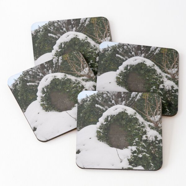 Item preview, Snow-Covered Grave Marker in Glasgow's City Necropolis designed and sold by FlikeNoir.
