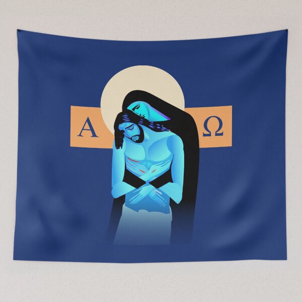 Item preview, Jesus and Mary, the Lamentation of Christ  designed and sold by Sanctum Icons.