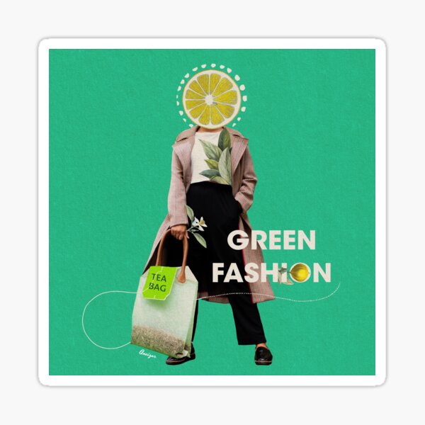 Green Fashion Sticker