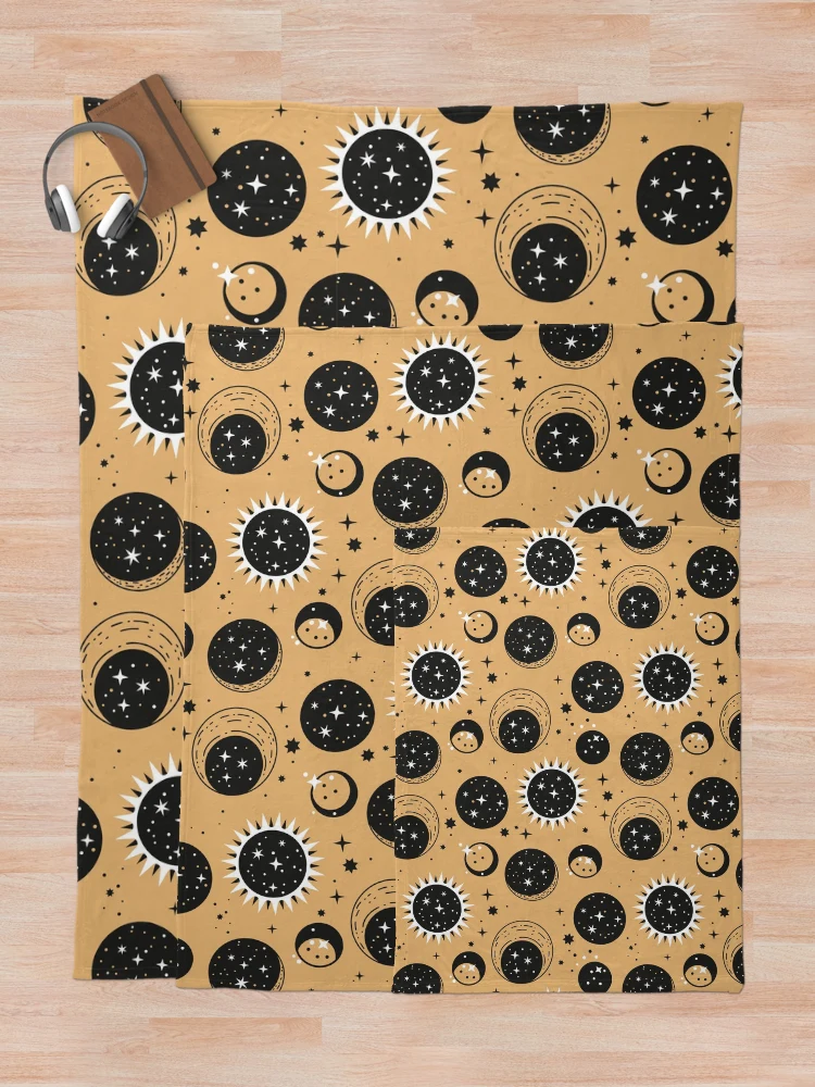 Thumbnail 5 of 6, Throw Blanket, Planets designed and sold by Patternsonly.