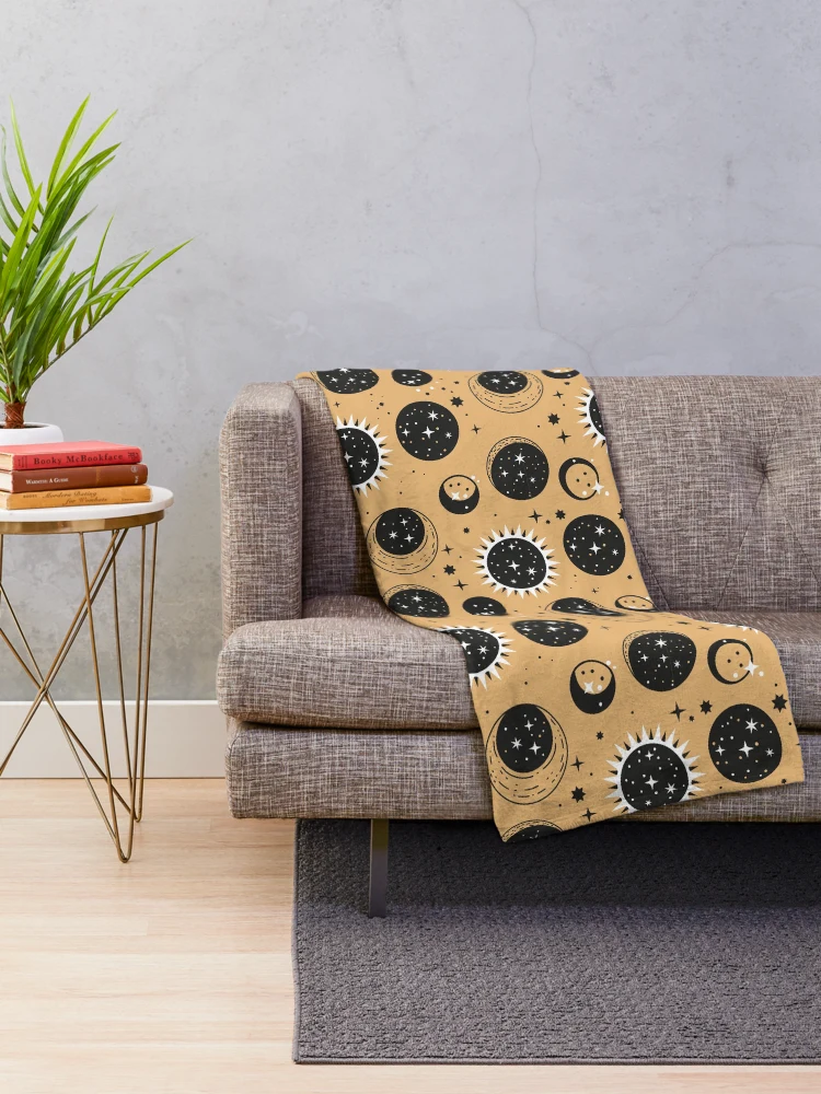 Thumbnail 2 of 6, Throw Blanket, Planets designed and sold by Patternsonly.