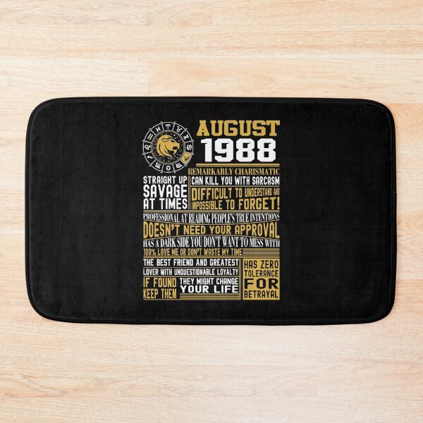 Item preview, Born August Leo 1988 T-Shirt 32Nd Birthday Gifts designed and sold by leinabrown.