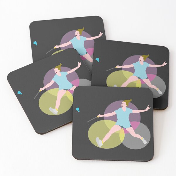 Item preview, Badminton Netting Female Illustration designed and sold by socozora.