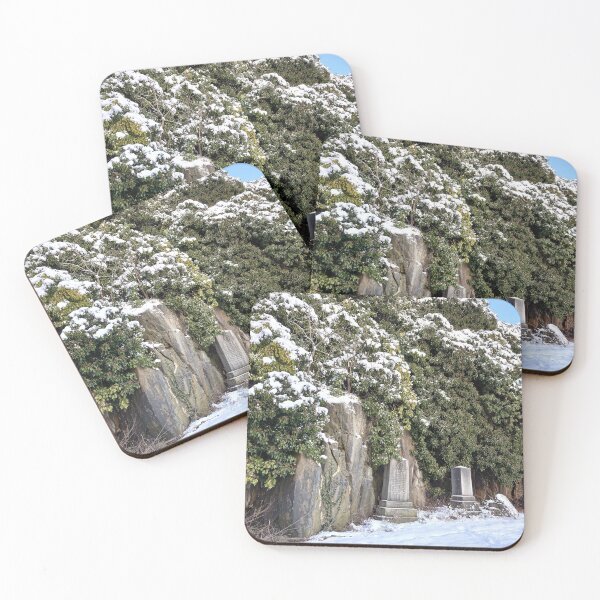 Item preview, Snowy Rocky Grave Markers in Glasgow's City Necropolis designed and sold by FlikeNoir.