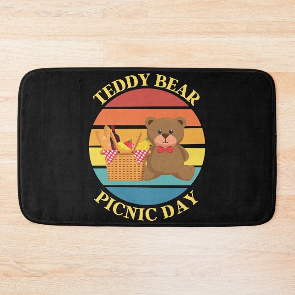 Item preview, Retro Teddy Bear Picnic Day (Yellow Text) designed and sold by CaitU.