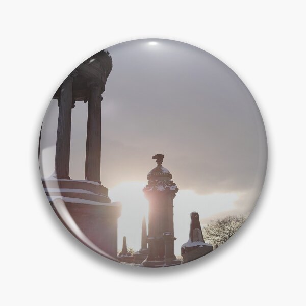 Item preview, Sun Rising Behind Monuments in Glasgw's City Necropolis designed and sold by FlikeNoir.