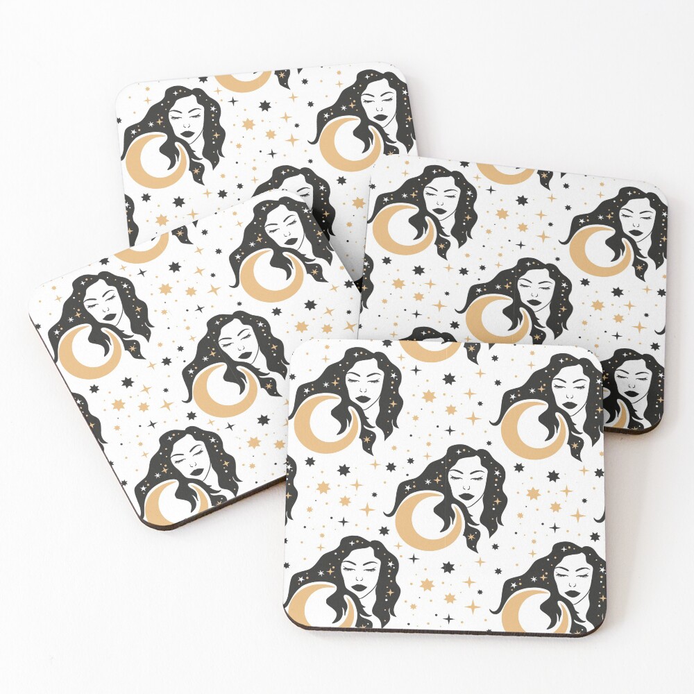 Aperçu de l'œuvre Dessous de verre (lot de 4) créée et vendue par Patternsonly.