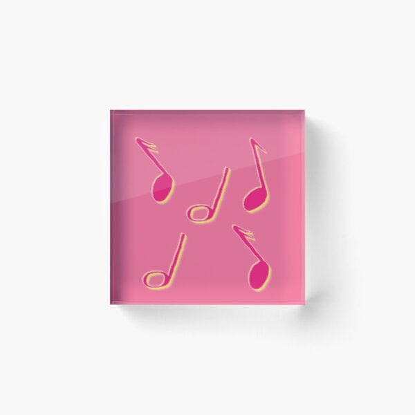 Item preview, Pink glow music notes designed and sold by PBerry.