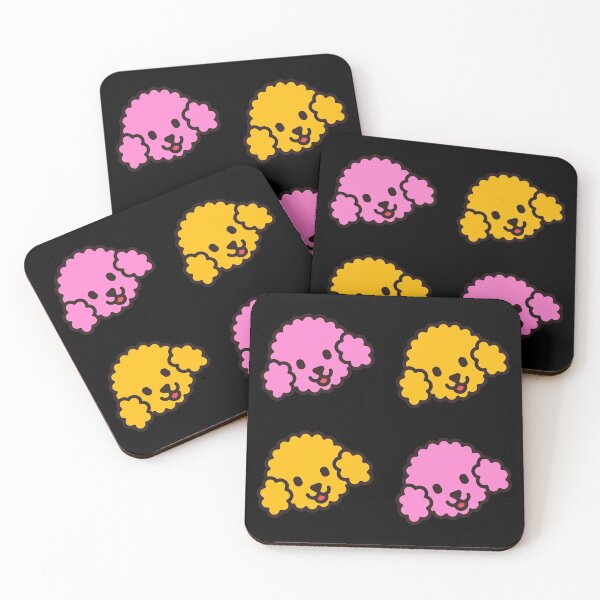 Item preview, Yellow and pink poodle designed and sold by Paperfly Studio.