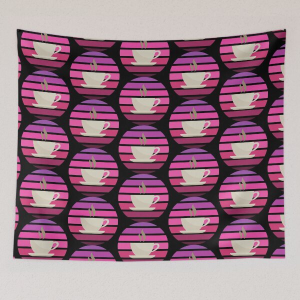 Item preview, Coffee Vintage Retro Sunset designed and sold by crazycoffeefan.