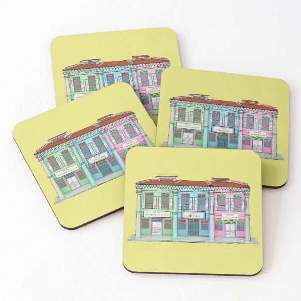 Item preview, PERANAKAN SHOPHOUSE Yellow designed and sold by designsMM.