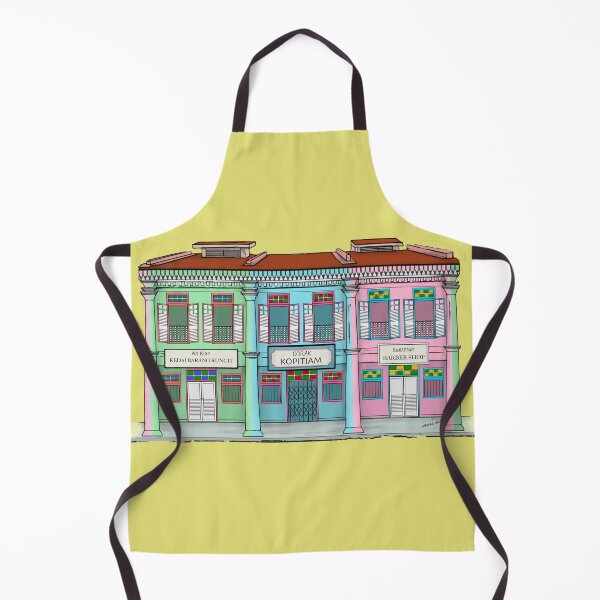 Item preview, PERANAKAN SHOPHOUSE Yellow designed and sold by designsMM.