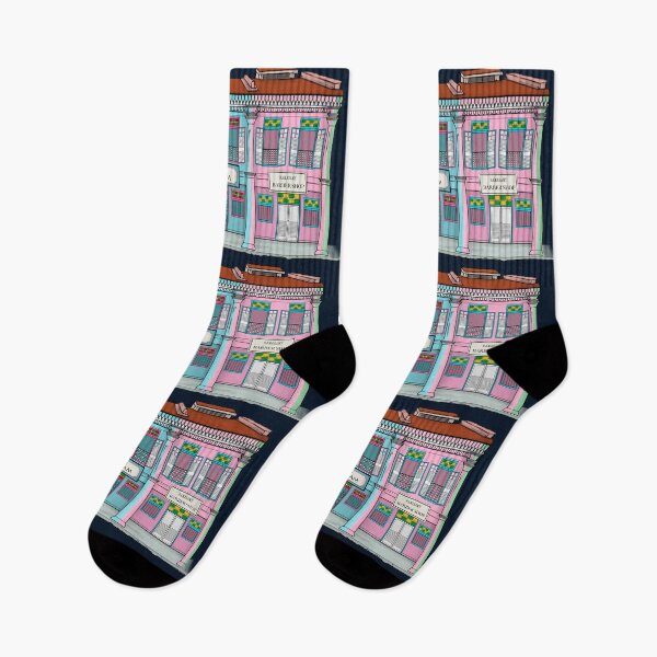 Item preview, PERANAKAN SHOPHOUSE Navy designed and sold by designsMM.
