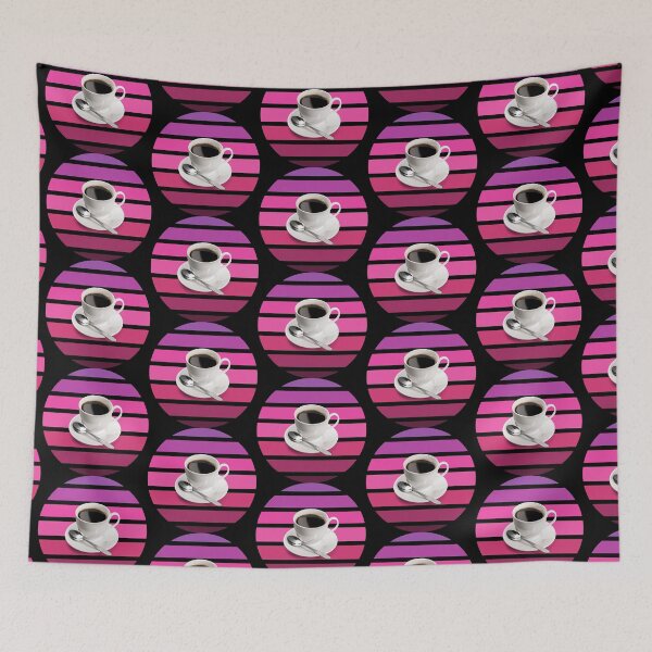 Item preview, Coffee Vintage Retro Sunset designed and sold by crazycoffeefan.