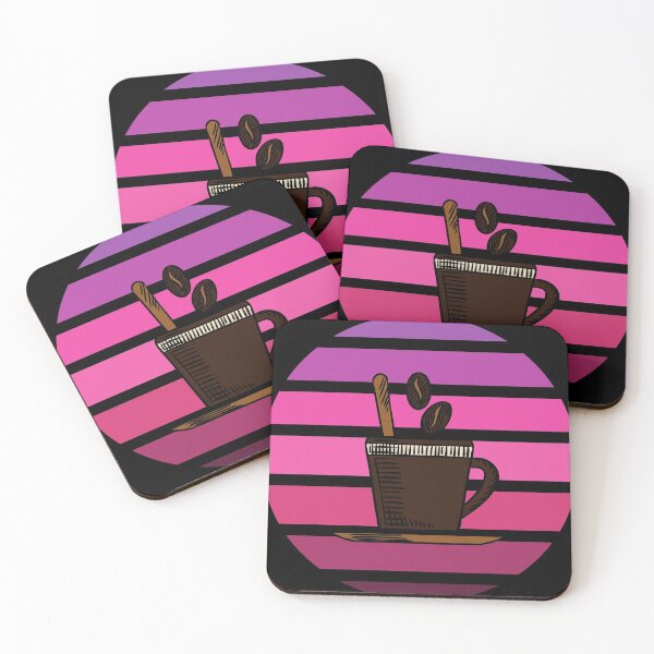 Item preview, Coffee Vintage Retro Sunset designed and sold by crazycoffeefan.
