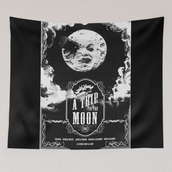 Item preview, BEST SELLER trip to the moon poster designed and sold by erickshepherds.
