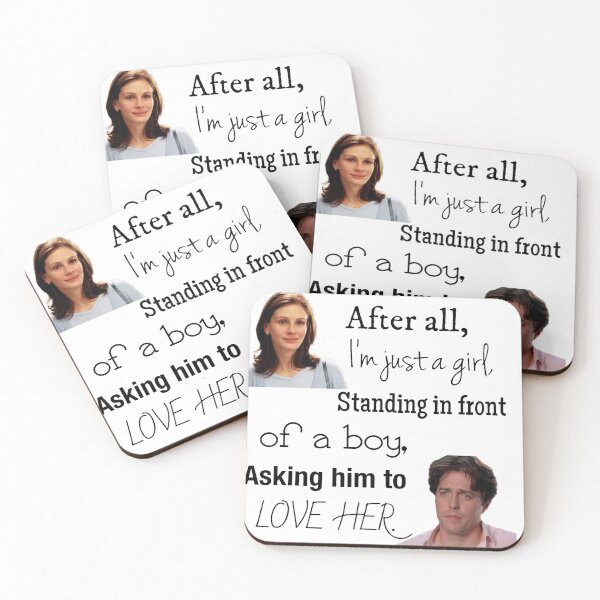 Item preview, Notting hill quote “ I’m just a girl... designed and sold by froggyleggs.