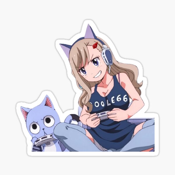 Edens Zero Cute Rebecca Happy and Shiki  Sticker for Sale by