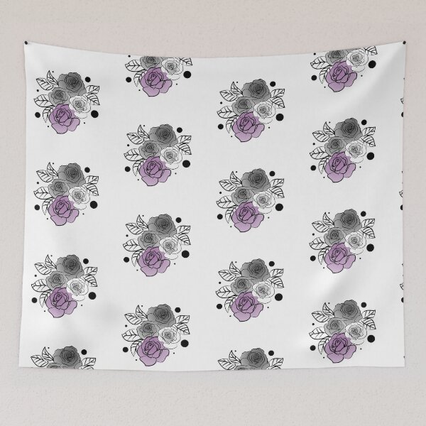 Item preview, Asexual Pride Flag Flowers  designed and sold by LoveYourselfCreative.