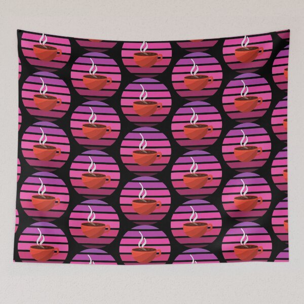 Item preview, Coffee Vintage Retro Sunset designed and sold by crazycoffeefan.