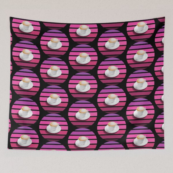 Item preview, Coffee Vintage Retro Sunset designed and sold by crazycoffeefan.