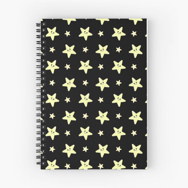 Item preview, Kawaii Cute Star Pattern in Black designed and sold by Kelly Leung.