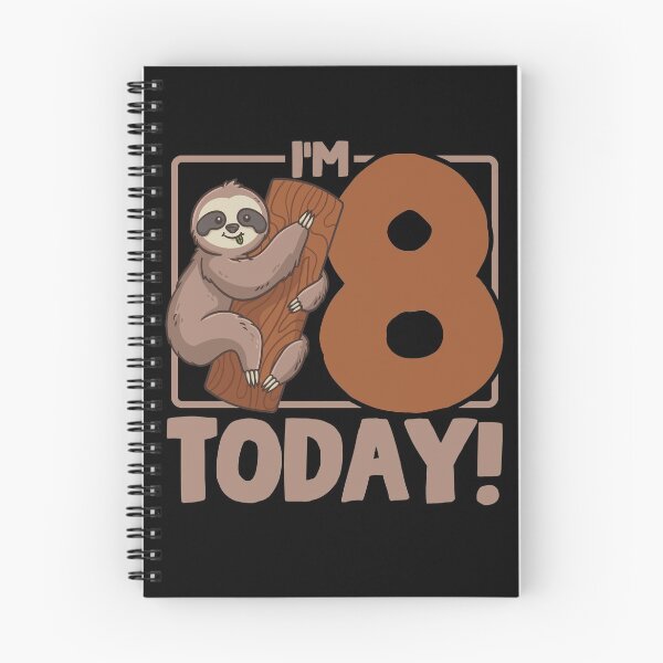 Item preview, 8th Birthday Sloth Eight Years Old designed and sold by CreativeGiftShp.