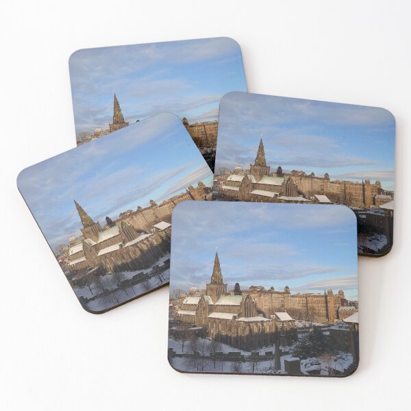 Item preview, Snowy Glasgow Cathedral and Royal Infirmary designed and sold by FlikeNoir.