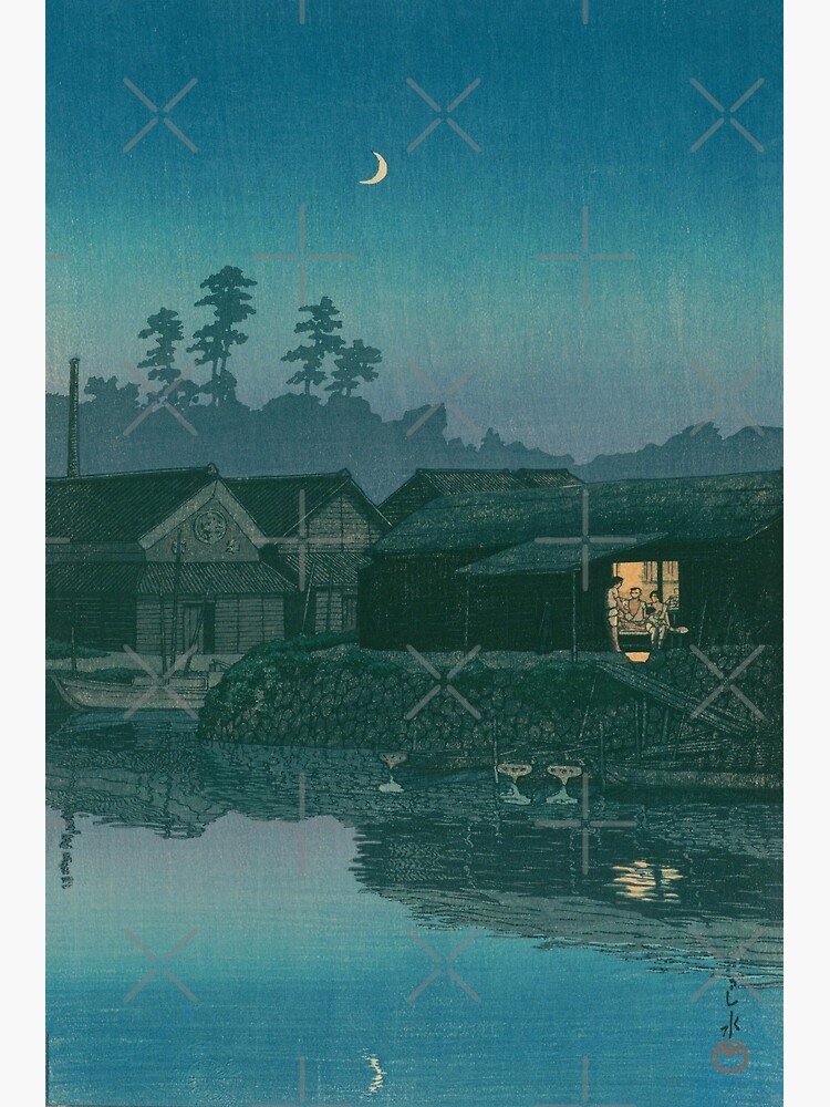 FISHING VILLAGE, ARAI, ENSHU (1931) by Hasui Kawase Kawase Premium ...