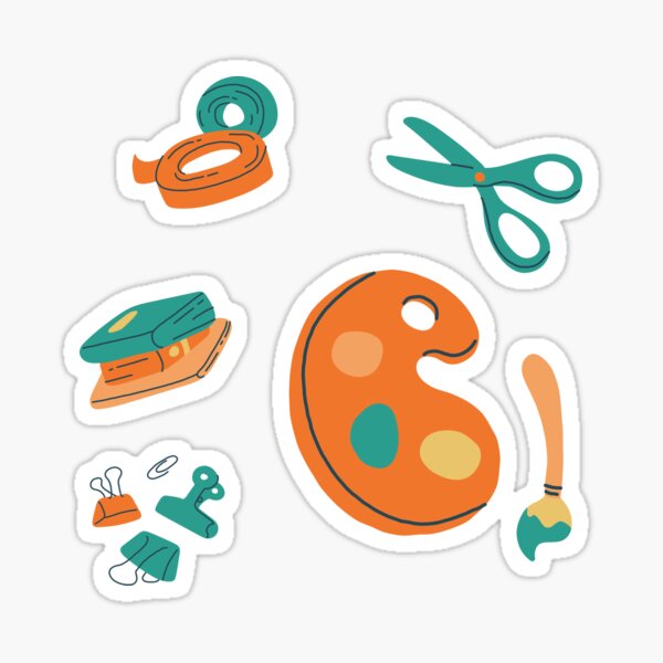 "Arts and Crafts" Sticker for Sale by KhataCloset | Redbubble