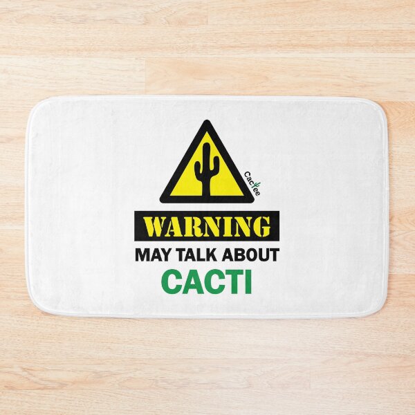 Item preview, WARNING! May Talk About Cacti designed and sold by Cactee.