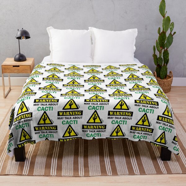 Item preview, WARNING! May Talk About Cacti designed and sold by Cactee.