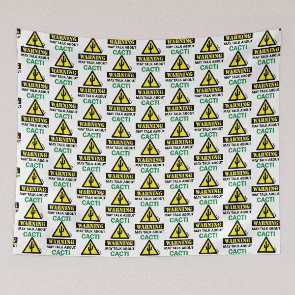 Item preview, WARNING! May Talk About Cacti designed and sold by Cactee.