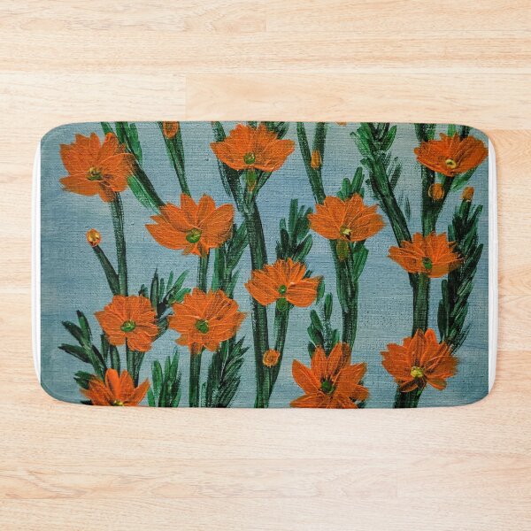 Artikelvorschau, Orangefarbene Kosmosblumen entworfen und verkauft von kkartwork.