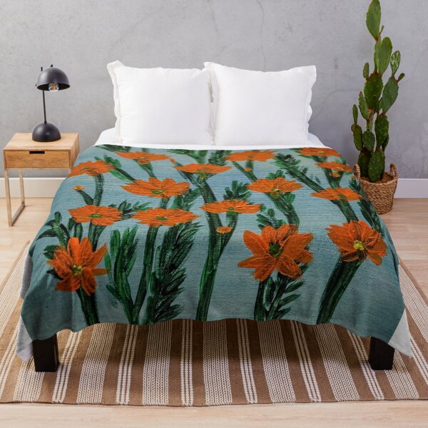 Artikelvorschau, Orangefarbene Kosmosblumen entworfen und verkauft von kkartwork.