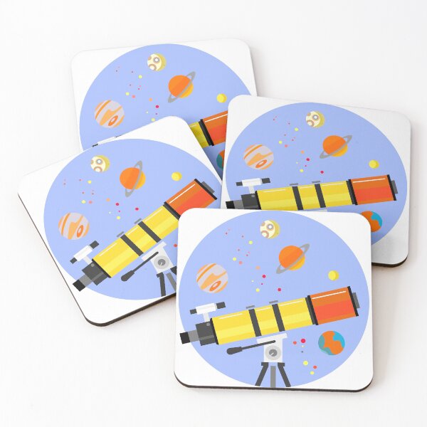 Item preview, yellow telescope with galaxy background designed and sold by WP-7824.