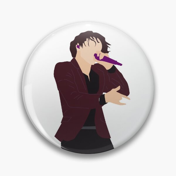 Item preview, jk bts with his iconic purple mic designed and sold by fireflyarts.