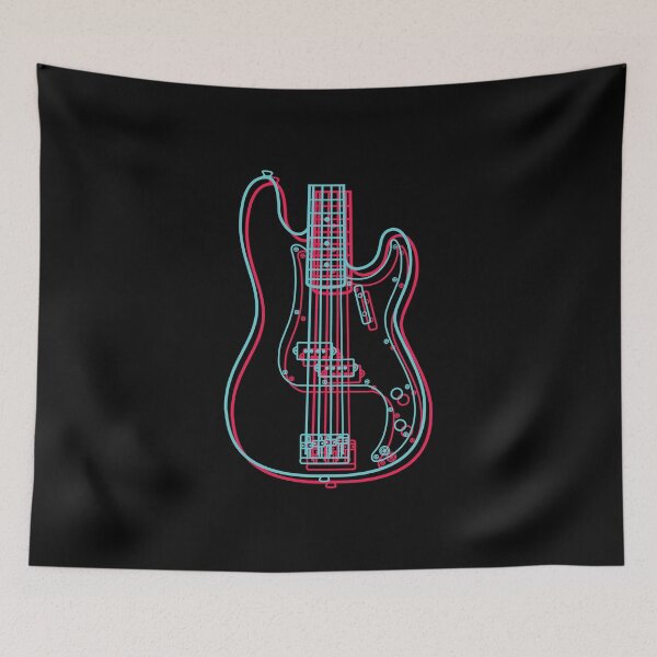 Item preview, 3D P-Style Bass Guitar Body Outline designed and sold by nightsworthy.