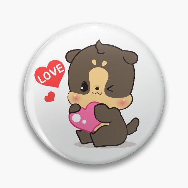 Item preview, Cute winking puppy designed and sold by jayjaystore.