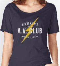 Hawkins A.V. Club (aged look) Women's Relaxed Fit T-Shirt