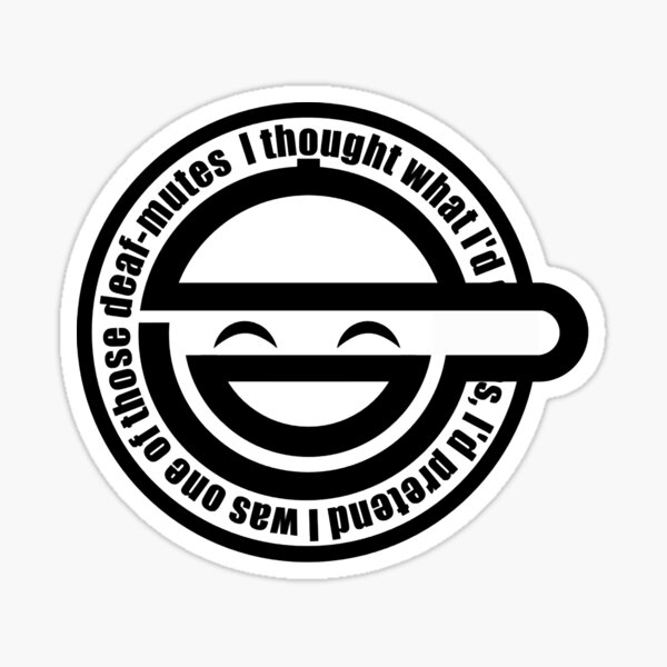 Item preview, Laughing Man Ghost in the shell action movie logo designed and sold by HoltonAnna.