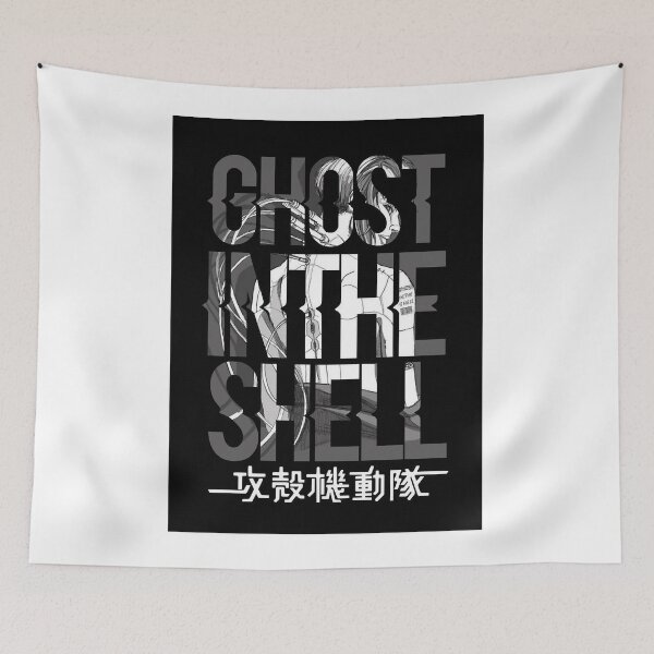 Item preview, Ghost in the shell Japanese action movie black poster designed and sold by HoltonAnna.