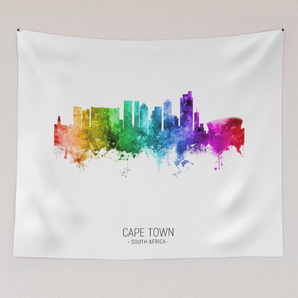 Item preview, Cape Town South Africa Skyline designed and sold by ArtPrints.